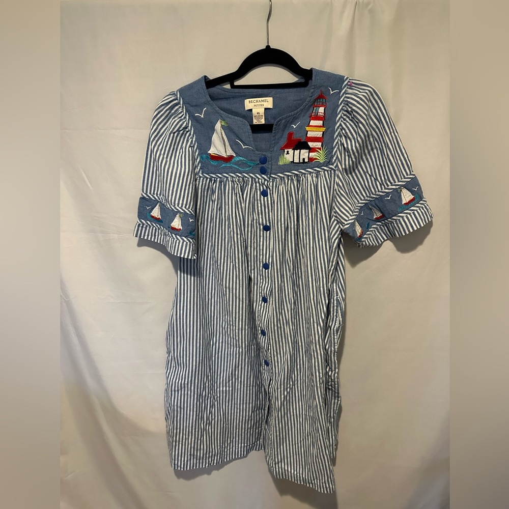 Bechamel sailing themed dress size petite Small